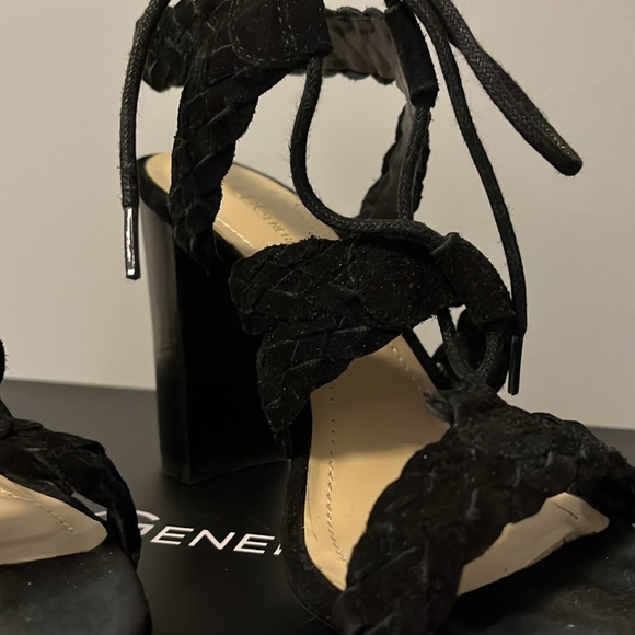BCBG Braided Lace-Up Sandals - Picture 4 of 7